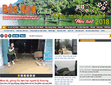 Tablet Screenshot of baobackan.org.vn